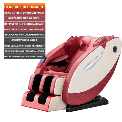 Mingrentang Massage Chair Fully Automatic Multifunctional 8D (Red)SL-200 150X97x74CM-1 Year Warranty