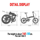 Hito 20 / 22 inch folding bicycle super light carrying aluminum alloy variable speed bicycle for men