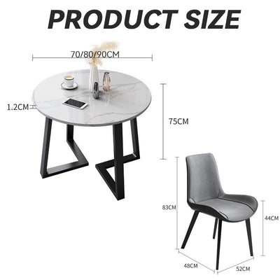 Bright Slate Dining Table Round Table/Square Table Simple Reception Table Household Scratch And High