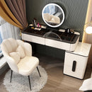 YICHANG LED Nordic Dressing Table Network Red Make Up Table Small Family Bedroom Modern Simple Wood