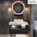 Nordic Double-decker Iron Bathroom Cabinet Modern Marble Washbasin Cabinet Combination Bathroom