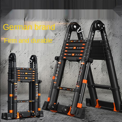 SHANJIE Word Ladder Portable Engineering Stairthickened Stretch Human Aluminum Ladder Alloy Home