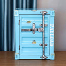 Side Table Industrial Style Container Wrought Iron Bedside Table Decorative Storage Cabinet Bedroom