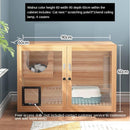 Byto Cat Cage Villa Solid Wood Luxury Three Floor Household Cat Cabinet General Breeding Room Pet