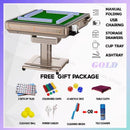 YICHANG Mahjong Machine Fully Automatic Mahjong Table Household Dual Purpose Hot Sale Imitation Wood