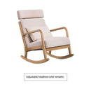 Wood Rocking Chair Lounge Chair Balcony Home Casual Nap Chair Single Lazy sofa