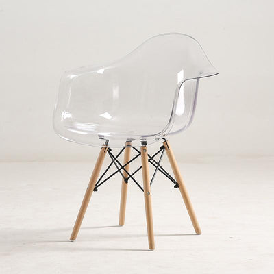 Dining 2021 Chair Transparent Nordic Stylish Table Simple Plastic Creative Casual Pc Coffee