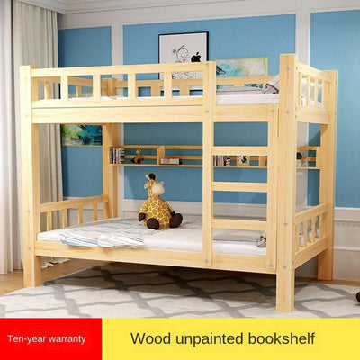 All Solid Wood Bed Children's Beds Bunk Bed Bunk High And Low Beds Bedding Adult Adults Bed And Neck