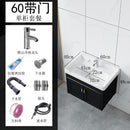 Family Small Toilet Basin Cabinet Combination Wall Mounted Ceramic Washstand Mini Balcony Simple