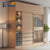 Lu Luxurious Sliding Door Wardrobe Glass Door Wardrobe Bedroom Simple Modern Wood Color Assembled