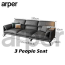 arper Italian Leather Sofa Living Room Waterproof Simple Sofa Light Luxury Sofa Bed