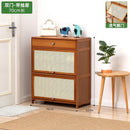 GC Shoe Cabinet Multi-layer Shoes Cabinet Household Solid Wood Shoes Shelf Door Entry Storage