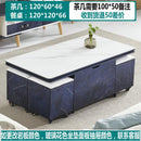 Y&U Foldable Coffee Table Marble Blister Folding Tempered Glass Side Table Household Dining Table