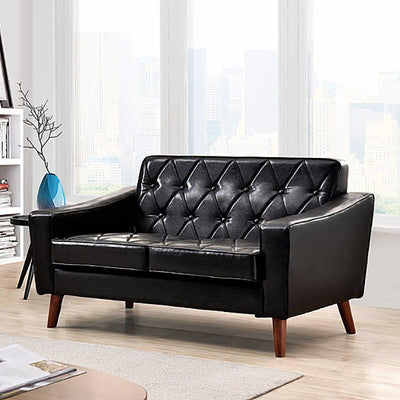 living pull American Stock room bedroom up5-25 buckle leather Day sofa Nordic small office single