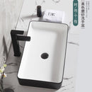 Nordic Bathroom Basin Toilet Round Square Washbasin Balcony Ceramic Sink