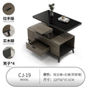 (MUWU) Lifting Coffee Table With 4 Stools Small Family Creative Dining Table Tea Table Dual Use