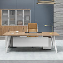 The boss's desk is simple and modern, new Chinese style office desk, single solid wood, big board,