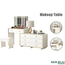 SENBIJU Internet Dresser Bedroom Modern Simple Celebrity Ins Style Makeup Table Small Apartment