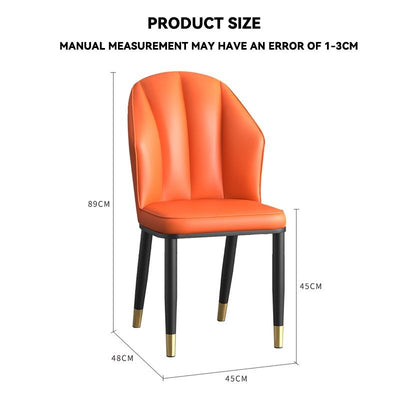 Light Luxury Dining Chair Nordic Back Chair Simple Chair Household Soft Bag Makeup Stool Ergonomic