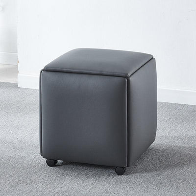 DF 5-IN-1 Sofa Stool Chair Multifunctional Storage Stool Portable Shoe Stool Combination Foldable