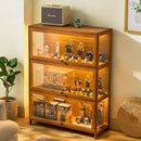 Cabinet Hand-made Display Stand Lego Acrylic Transparent Storage Cabinet Solid Wood Dust-proof