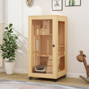 HERON Cat Cage Villa Solid Wood Luxury Home Cat Cabinet General Breeding Room Pet Room