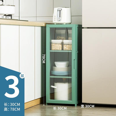 Kitchen Cabinet Multi-layer Kitchen Rack Bedroom Bookshelf Cabinet Home Sideboard Cabinet