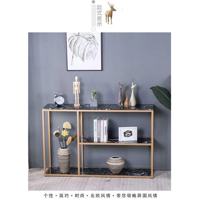 Minhe Furniture Northern Europe Marble Hall Hallway Cabinet Modern Simple Floor-mounted Storage Rack