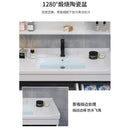 Nordic Solid Wood Bathroom Cabinet Combination Bathroom Washstand Washbasin Cabinet Small Family