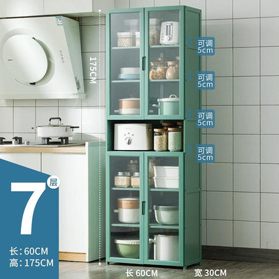 Kitchen Cabinet Multi-layer Kitchen Rack Bedroom Bookshelf Cabinet Home Sideboard Cabinet