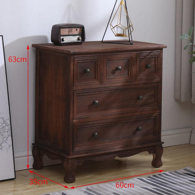 wood 🎉readystock🎉Solid chest of drawers, American storage locker, living room, bedroom, bedside