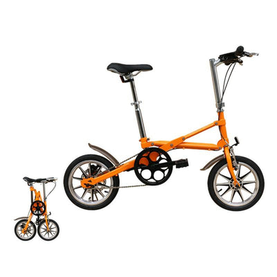 Fast Folding Bicycle Fold In One Second 14-inch Portable Folding Bicycle For Adults And Students