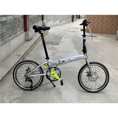 Gaotelu Foldable Bicycle 9-Speed 20 Inch Assembly Aluminum Alloy Small Wheel Men's And Women's