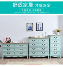 (MUWU) Solid Wood Simple Modern Storage Cabinet Drawer Living Room Locker Bedroom American Chest of