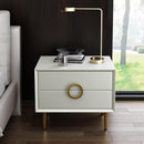 Installation-free Bedside Table Light Luxury Style Simple Modern Mini Bedroom White 40cm Nordic