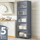 GUJIA Kitchen Cabinet Storage Cabinet Multi-layer Floor Shelf Multifunctional Cupboard Cabinet