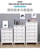 Chest of Drawers Special Price Economical White Solid Wood Modern Simple Large Capacity Nordic