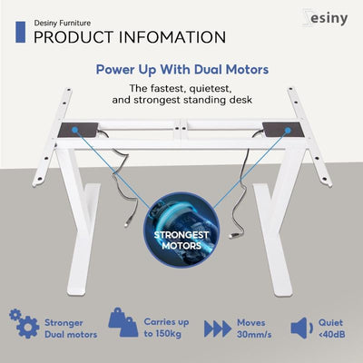 Desiny Electric Height Adjustable Table Standing Alarm Standing Desk Voice Control Computer Table