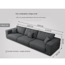 Modern Fabric Sofa Combination Living Room Self-contained U-shaped l Corner Nordic Simple Large and