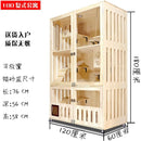 RUNPET Cat House Solid Wood Cat Villa Household Double Layer Three Layer Cat Cage Transparent Cat