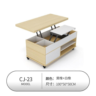 【Free Shipping】Lifting Coffee Table Dining Table Dual-use Small Apartment Living Room Home Modern