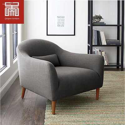 Nordic minimalist fabric Japanese single double small living room sofa European leisure furniture