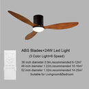 Ceiling Fan Tri-Color LED Light Remote Control Ceiling