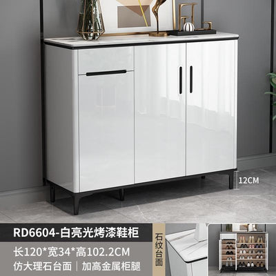 Shoe Cabinet Light Luxury Shoe Cabinet Household Door Large Capacity Paint Baking Cabinet Entrance