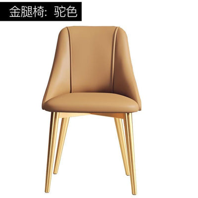 DF Dining Chair Nordic Stool Chair Back Rest Dining Chair PU Waterproof Wear Resistant Chair