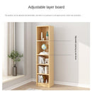 Floor Wall Bookshelf White Economical Sofa Modern Simple Narrow Corner Slit Shelf Small Bookcase