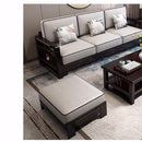 New Chinese Solid Wood Sofa Combination Zen After The Modern Minimalist Chinese Style Living Room