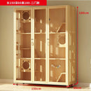 Pet Condo Cage Villa Luxury Double/Three-story Cat Villa Apartment Display Cabinet Household Solid