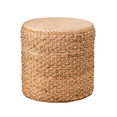 Rattan-made Low Balcony Bench Sofa Straw-made Household Seat Pier Small Round Stool Tatami Chair