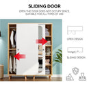 Kinbolee Nordic Wardrobe Sliding Door With Mirror Small Wardrobe Multi-smell Wardrobe